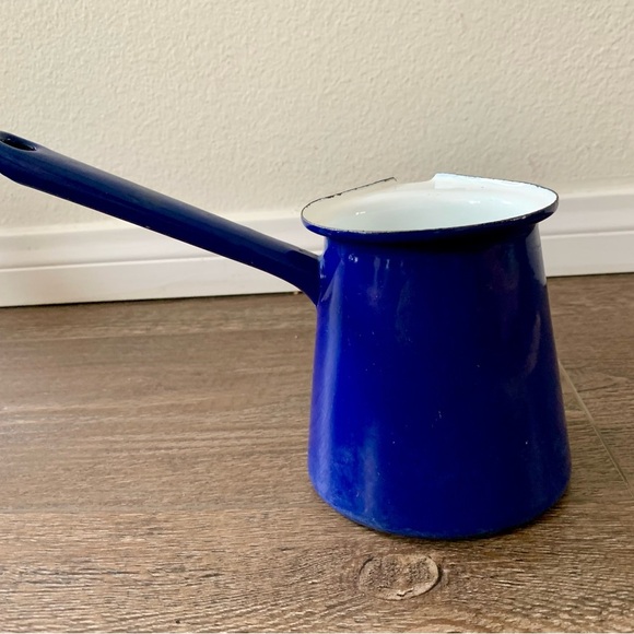 Vintage Blue Enamelware Coffee Pot Romania - Picture 8 of 12